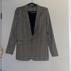 Classic Checkered Women's Blazer